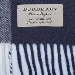 Cashmere Large Check Vintage Pre-Loved Scarf