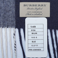 Cashmere Large Check Vintage Pre-Loved Scarf