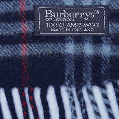 Lambswool Plaid Print Vintage Pre-Loved Scarf