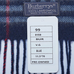 Lambswool Plaid Print Vintage Pre-Loved Scarf