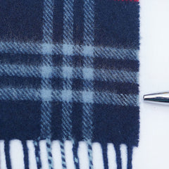 Lambswool Plaid Print Vintage Pre-Loved Scarf