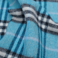 Lambswool Plaid Print Vintage Pre-Loved Scarf