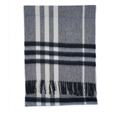 Cashmere Large Check Vintage Pre-Loved Scarf