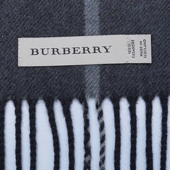 Cashmere Large Check Vintage Pre-Loved Scarf