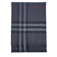 Cashmere Large Check Vintage Pre-Loved Scarf