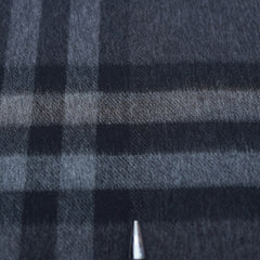 Cashmere Large Check Vintage Pre-Loved Scarf