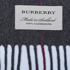 Cashmere Large Check Vintage Pre-Loved Scarf