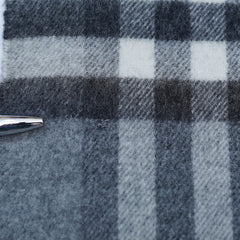 Merino/Cashmere Reversible Large Check Vintage Pre-Loved Scarf