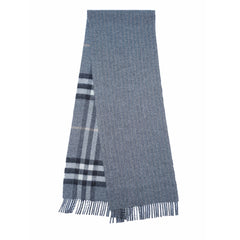Merino/Cashmere Reversible Large Check Vintage Pre-Loved Scarf