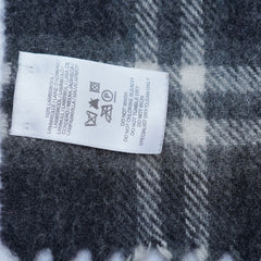 Lambswool Plaid Print Vintage Pre-Loved Scarf