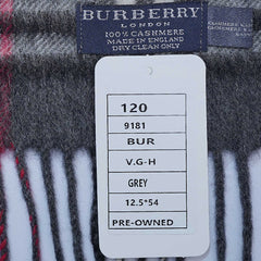 Cashmere Plaid Print Vintage Pre-Loved Scarf