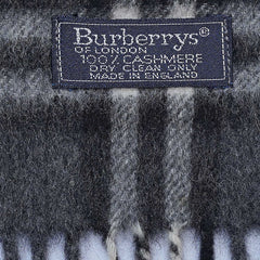 Cashmere Plaid Print Vintage Pre-Loved Scarf