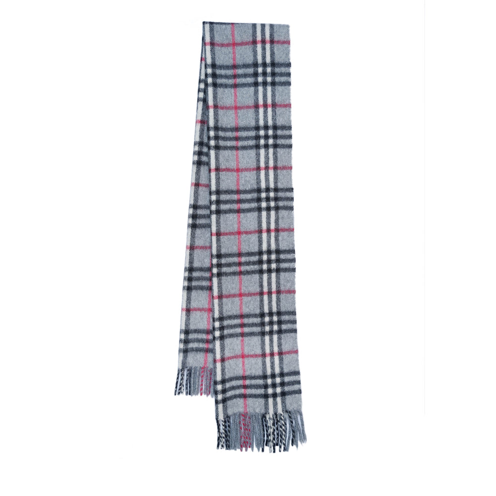 Cashmere Plaid Print Vintage Pre-Loved Scarf