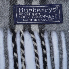 Cashmere Plaid Print Vintage Pre-Loved Scarf