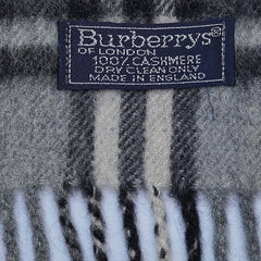 Cashmere Plaid Print Vintage Pre-Loved Scarf