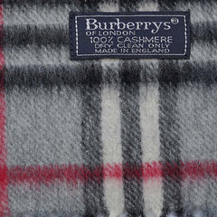 Cashmere Plaid Print Vintage Pre-Loved Scarf