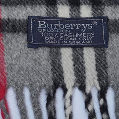 Cashmere Plaid Print Vintage Pre-Loved Scarf