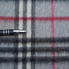 Cashmere Plaid Print Vintage Pre-Loved Scarf