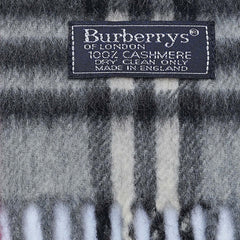 Cashmere Plaid Print Vintage Pre-Loved Scarf