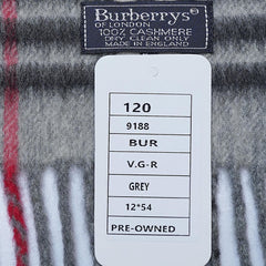 Cashmere Plaid Print Vintage Pre-Loved Scarf