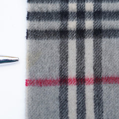 Cashmere Plaid Print Vintage Pre-Loved Scarf