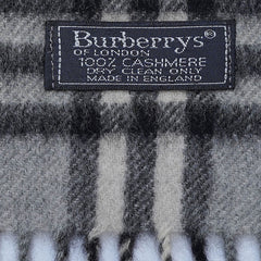 Cashmere Plaid Print Vintage Pre-Loved Scarf