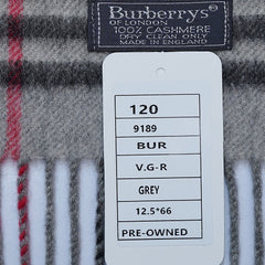 Cashmere Plaid Print Vintage Pre-Loved Scarf