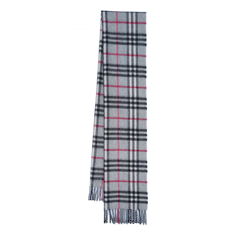 Cashmere Plaid Print Vintage Pre-Loved Scarf