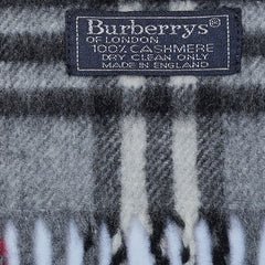 Cashmere Plaid Print Vintage Pre-Loved Scarf