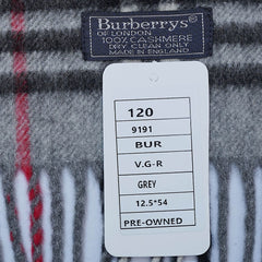 Cashmere Plaid Print Vintage Pre-Loved Scarf