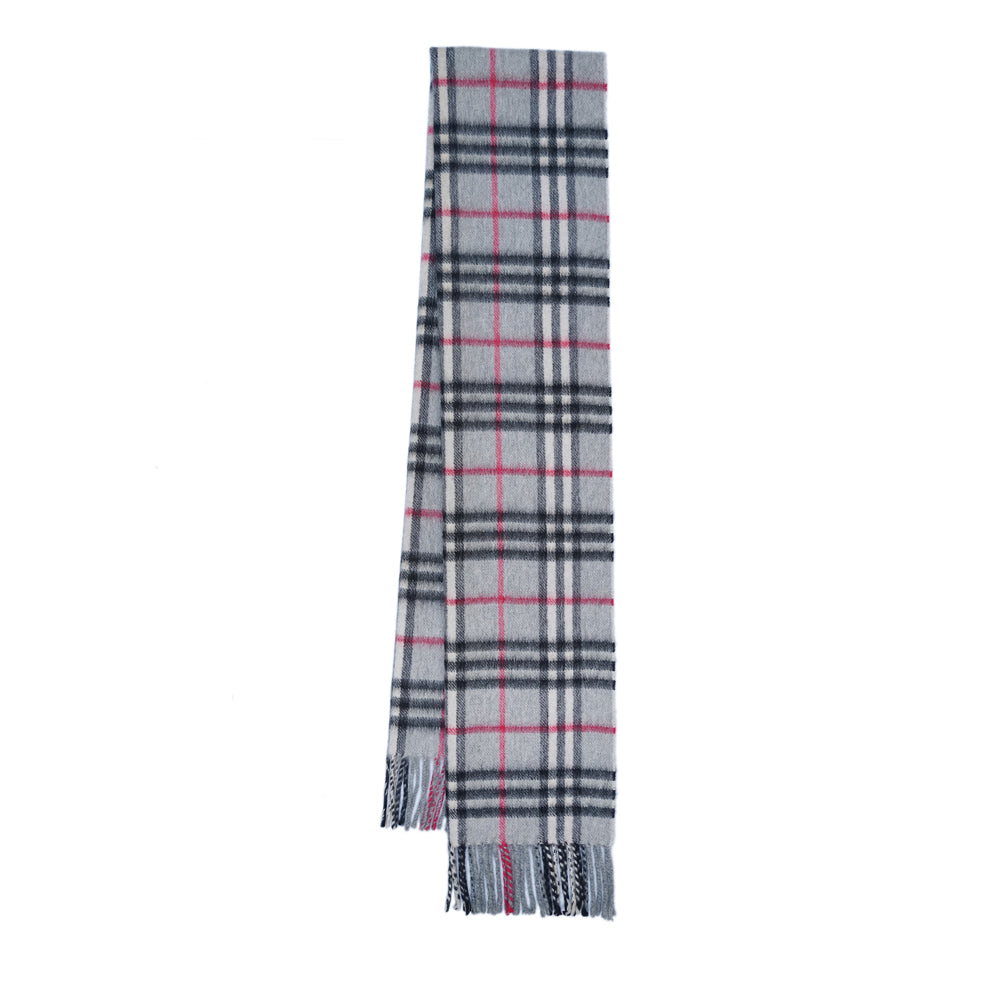 Cashmere Plaid Print Vintage Pre-Loved Scarf