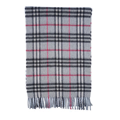 Cashmere Plaid Print Vintage Pre-Loved Scarf