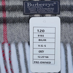 Cashmere Plaid Print Vintage Pre-Loved Scarf