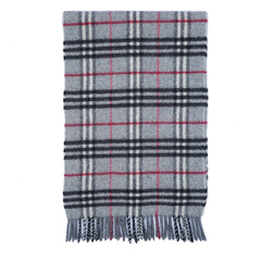 Lambswool Plaid Print Vintage Pre-Loved Scarf