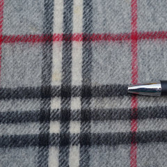 Lambswool Plaid Print Vintage Pre-Loved Scarf