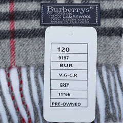 Lambswool Plaid Print Vintage Pre-Loved Scarf