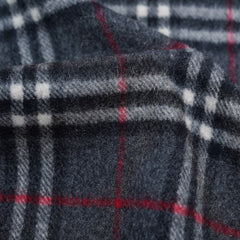 Lambswool Plaid Print Vintage Pre-Loved Scarf