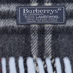 Lambswool Plaid Print Vintage Pre-Loved Scarf