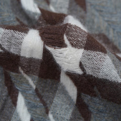 Cashmere Plaid Print Vintage Pre-Loved Scarf