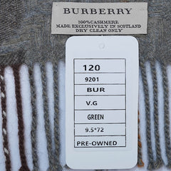 Cashmere Plaid Print Vintage Pre-Loved Scarf