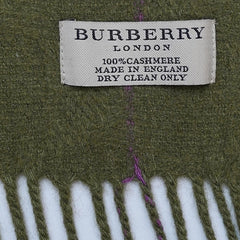 Cashmere Plaid Print Vintage Pre-Loved Scarf