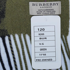 Cashmere Plaid Print Vintage Pre-Loved Scarf