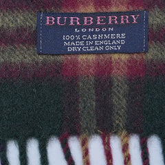 Cashmere Plaid Print Vintage Pre-Loved Scarf