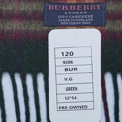 Cashmere Plaid Print Vintage Pre-Loved Scarf