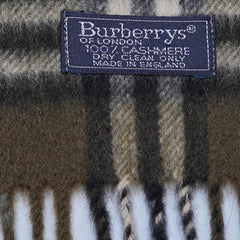 Cashmere Plaid Print Vintage Pre-Loved Scarf