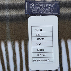 Cashmere Plaid Print Vintage Pre-Loved Scarf