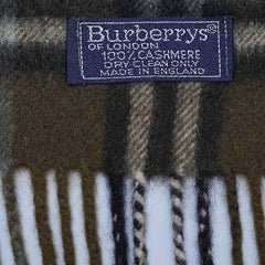 Cashmere Plaid Print Vintage Pre-Loved Scarf