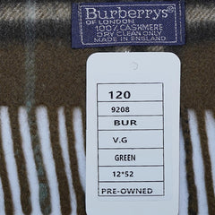 Cashmere Plaid Print Vintage Pre-Loved Scarf