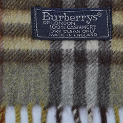 Cashmere Plaid Print Vintage Pre-Loved Scarf