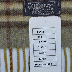 Cashmere Plaid Print Vintage Pre-Loved Scarf